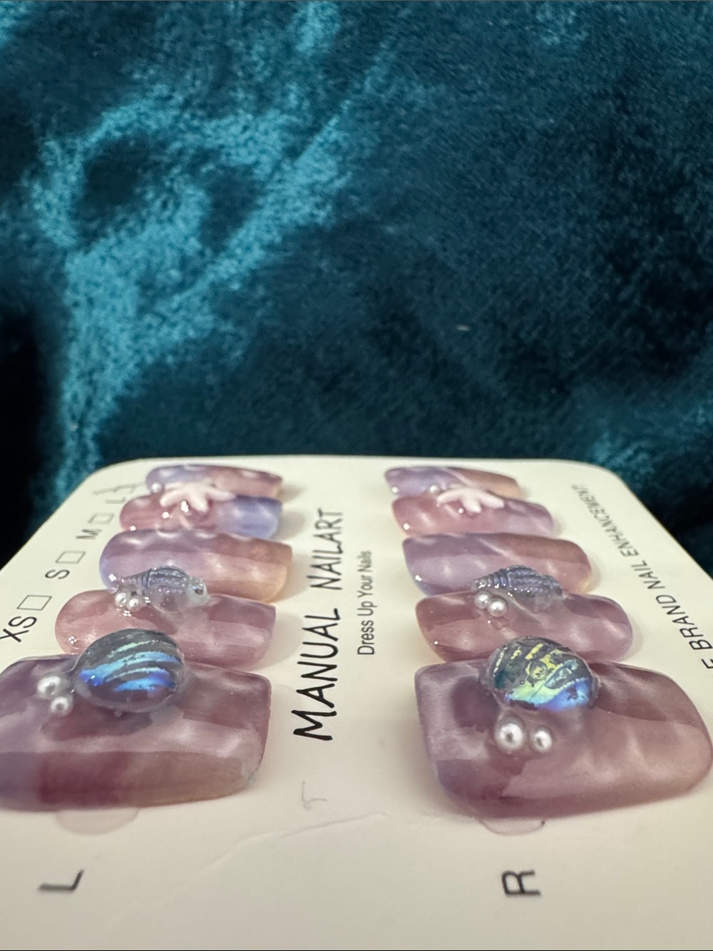 Iridescent Shell Press-On Nails - Picture 3 of 3